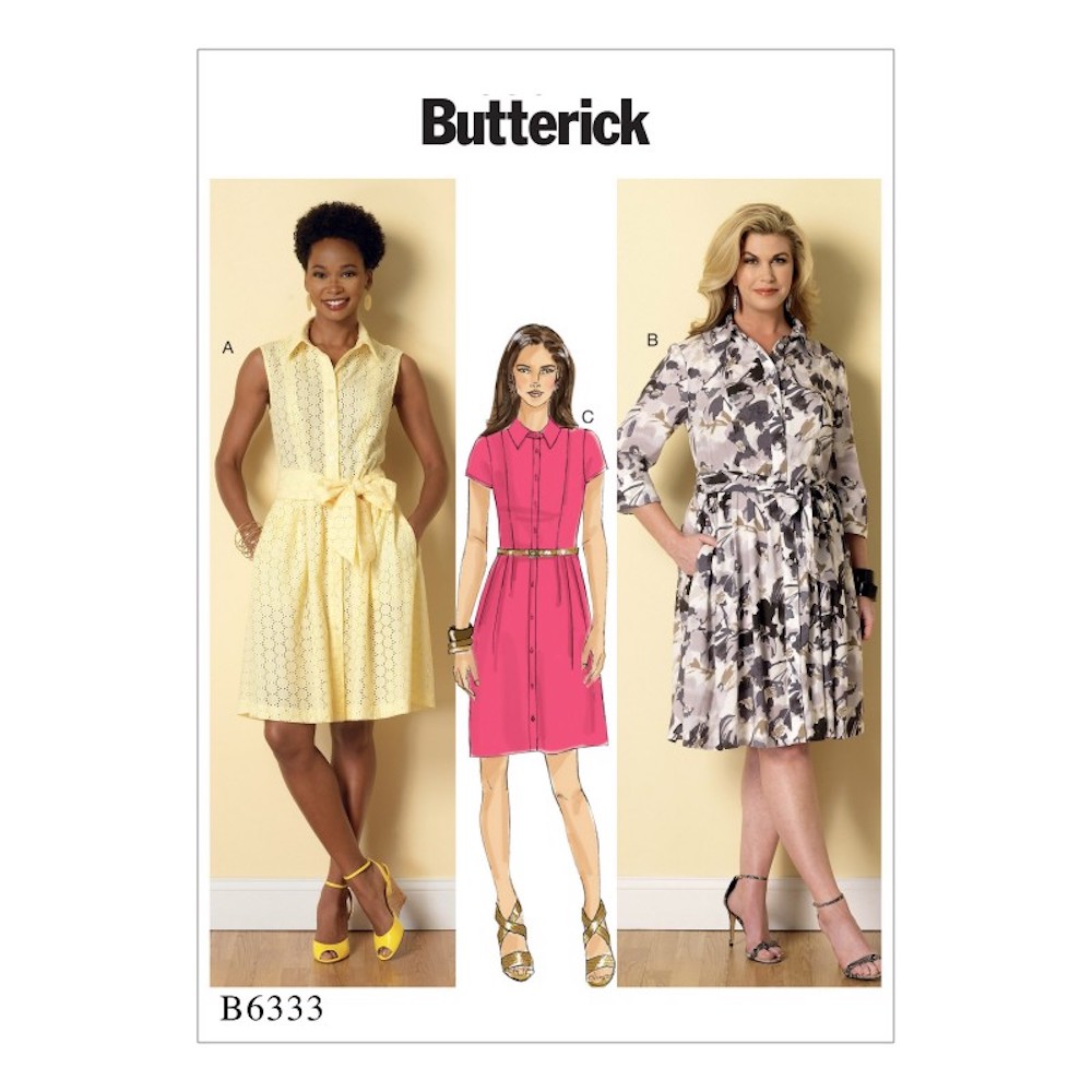Butterick® Papierschnittmuster Kleid Damen B6333, Größe B5