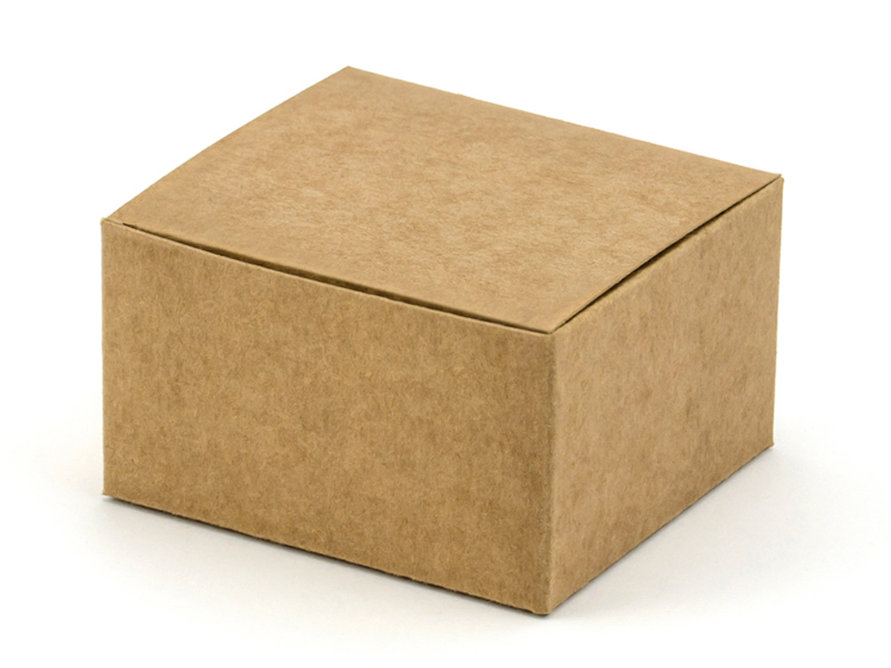 Schachteln rechteckig aus Kraftpapier, 6x5,5x3,5cm, 10 Stück