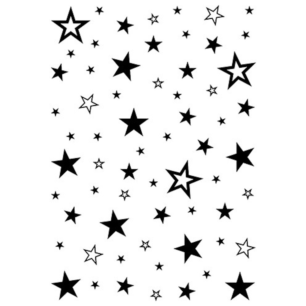 Clear stamp Silikonstempel - 7,5 x 10,5 cm - Sterne Hintergrund
