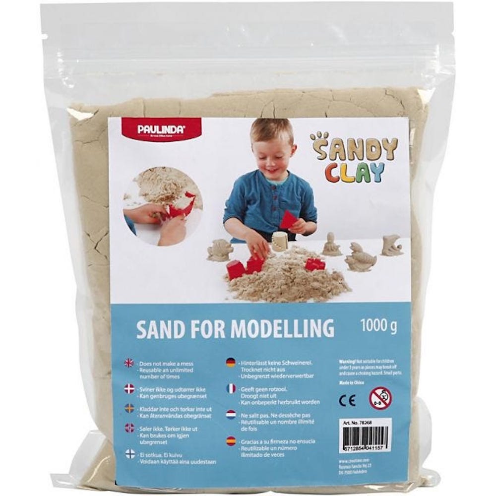 Knetsand Sandy Clay, 1 kg, Natur