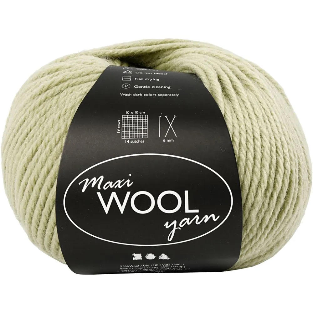 Wolle Maxi WOOL yarn, L: 125 m, 100 g/ 1 Knäuel