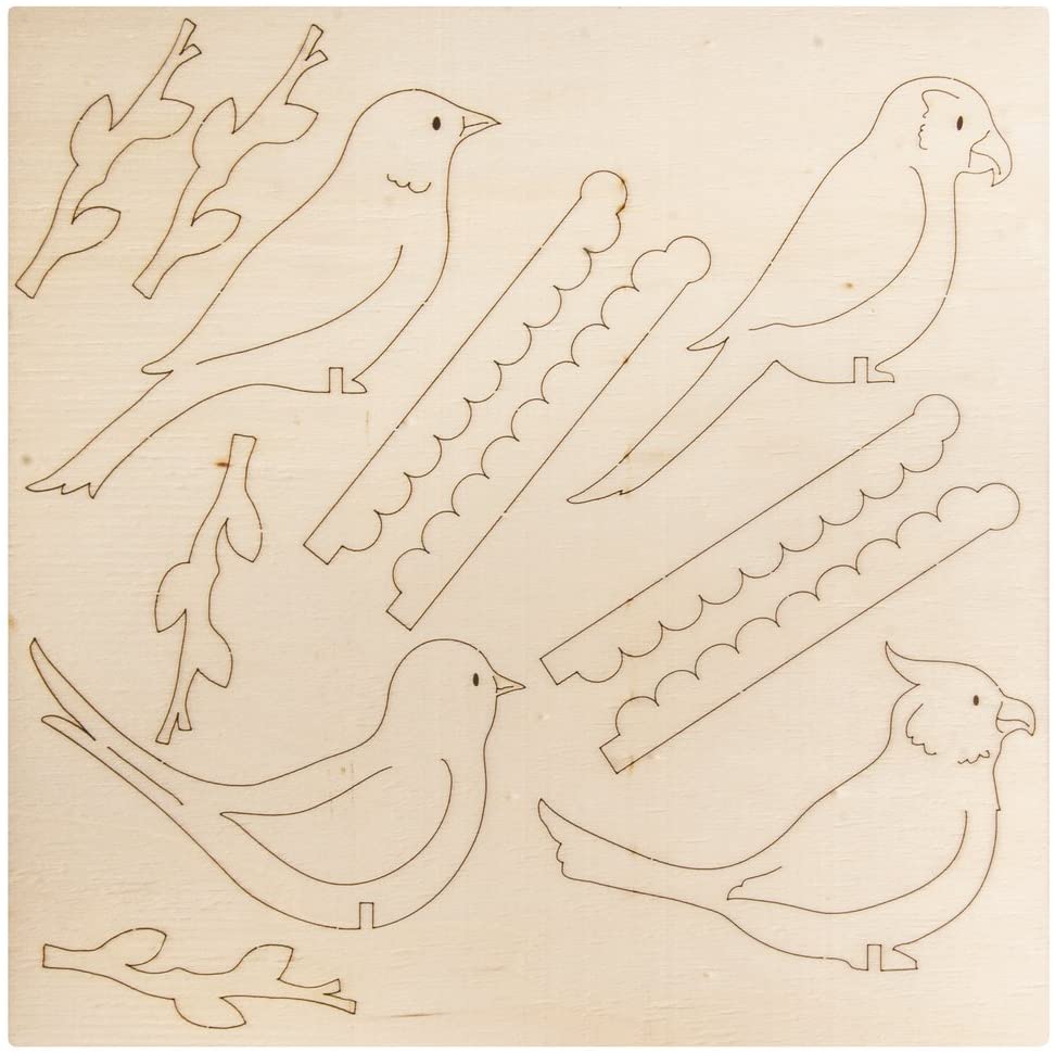 Holzhänger Vogelparadies / Set für 4 Hänger