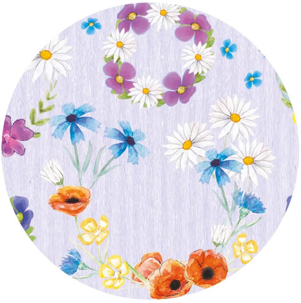 Motiv-Fotokarton 49,5 x 68 cm 300 g/m² "Wiesenblumen - lila Rückseite"   