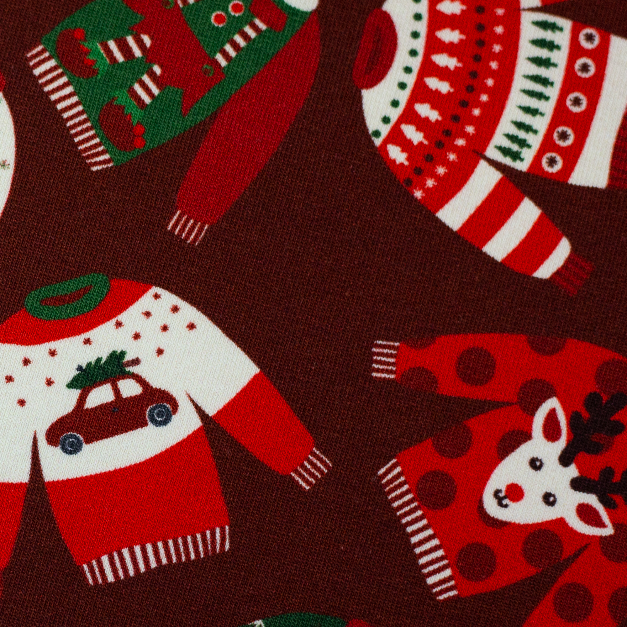 Sweatstoff Holly Weihnachtsstoff Sweater - Meterware (0,5m) 