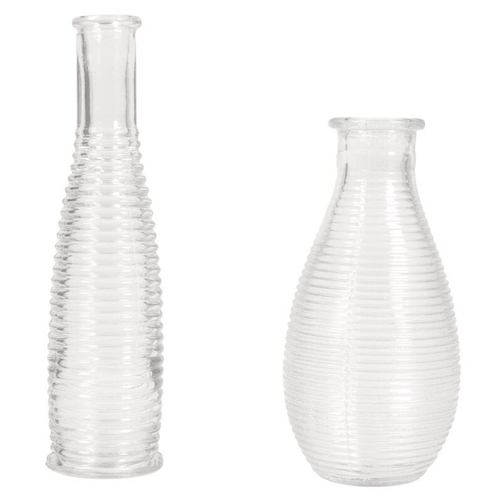 Set Rillen-Vasen, 14+18cm, (110ml+220ml), Box 2 Stück