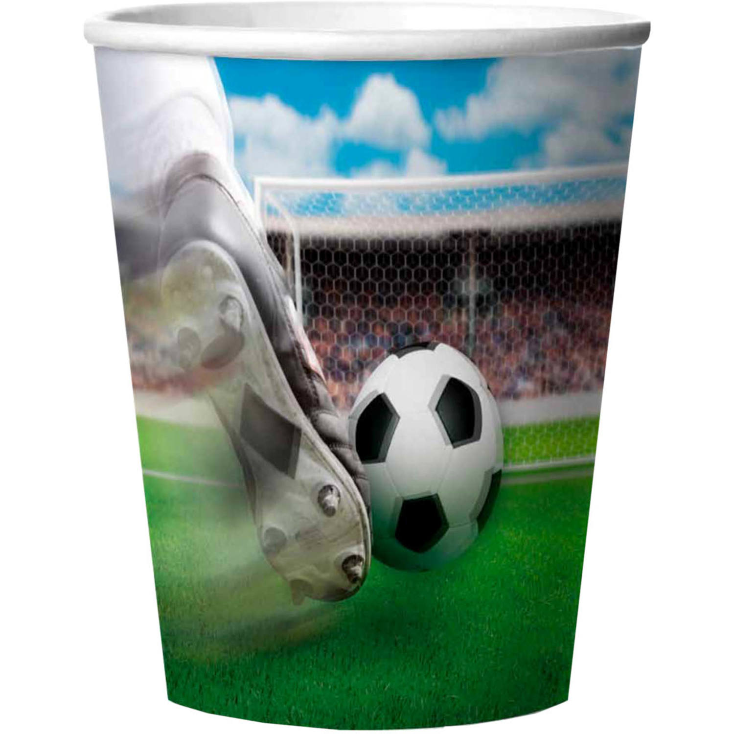 Fußball Trinkbecher 3D - 4 Stück  250ml
