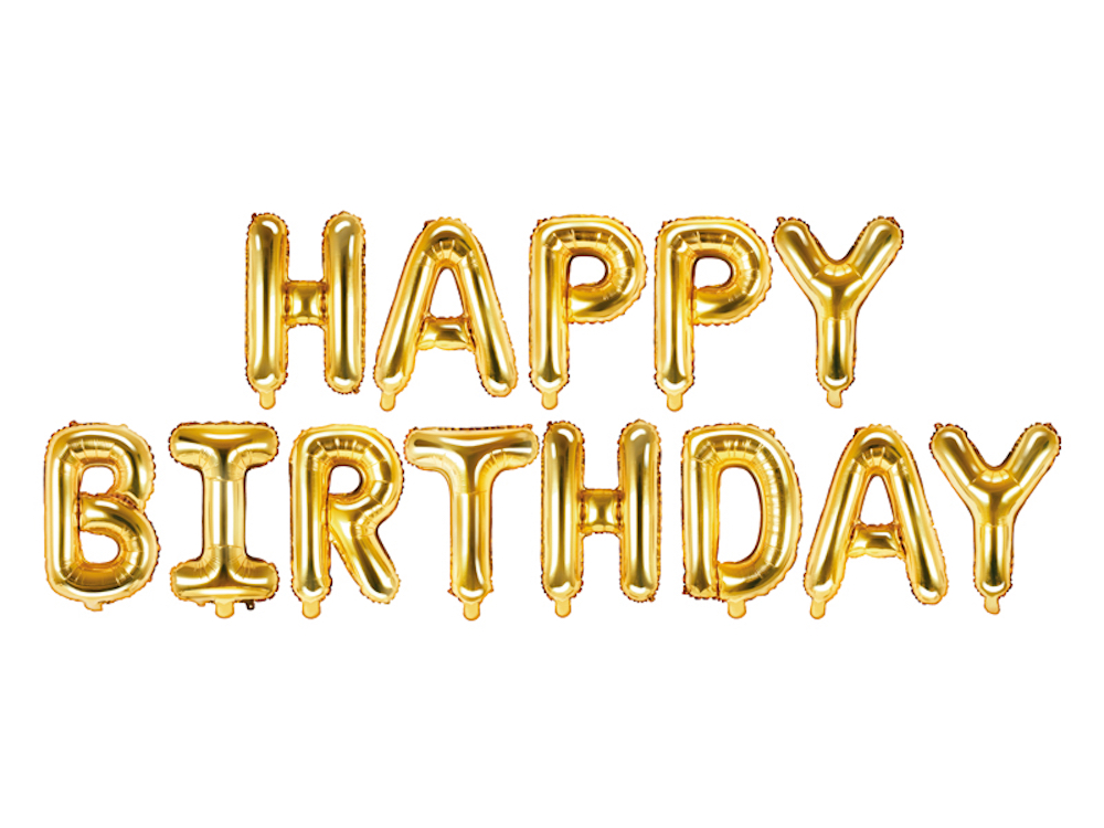 Folienballon - Schriftzug - Happy Birthday