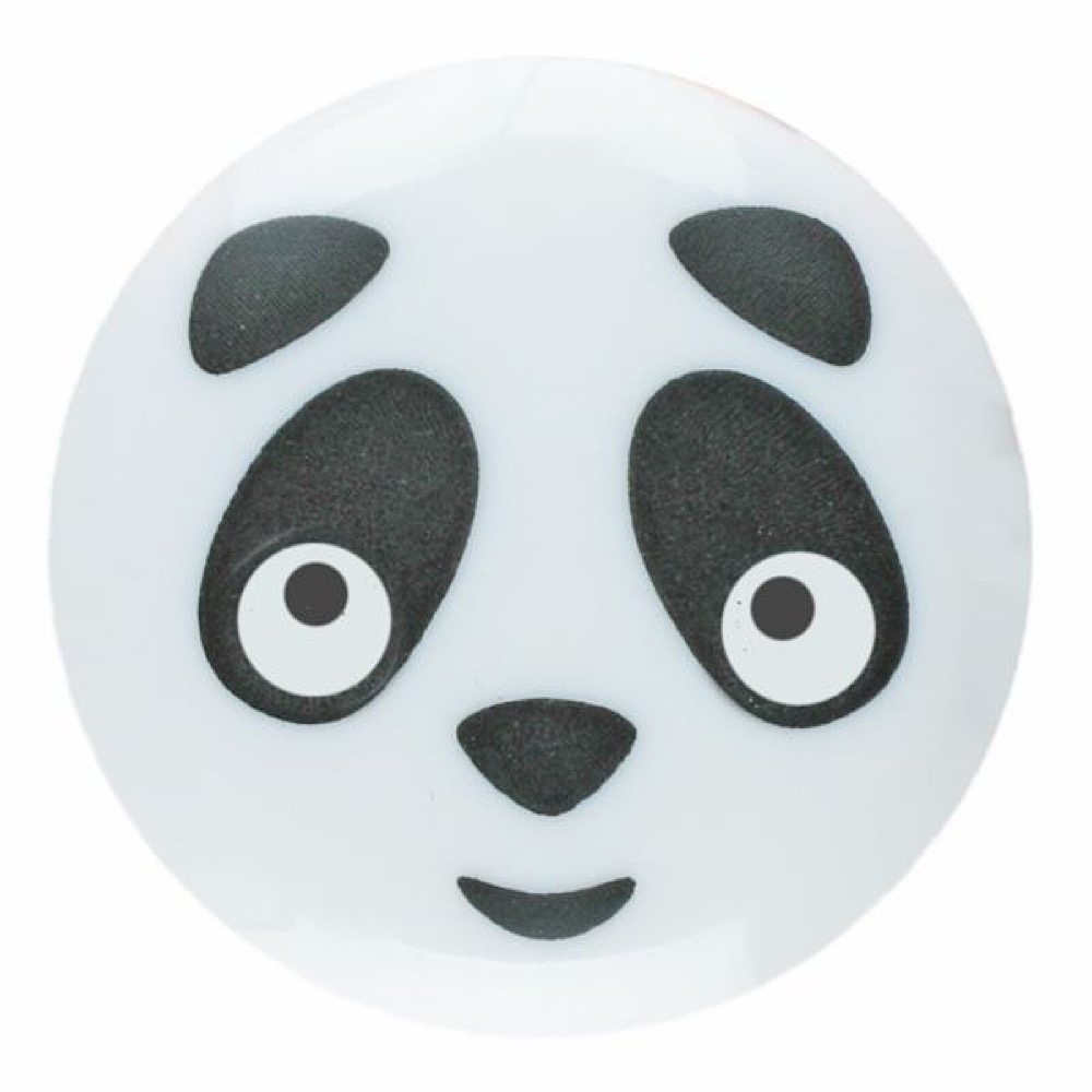 Kinderknopf Knopf mit Öse  Panda weiß 18mm  1 Stck.