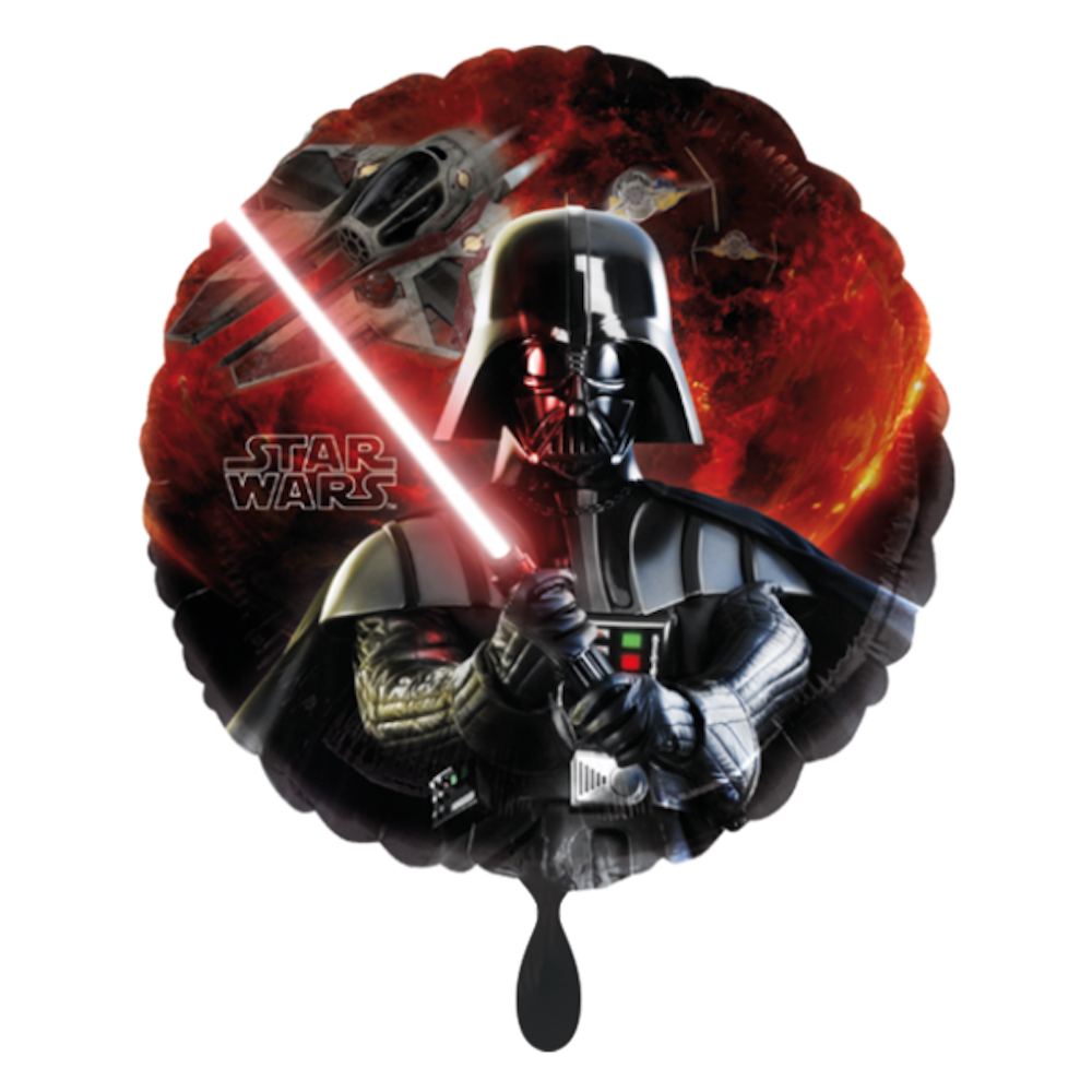 Folienballon rund - Disney Star Wars Darth Vader - 45cm