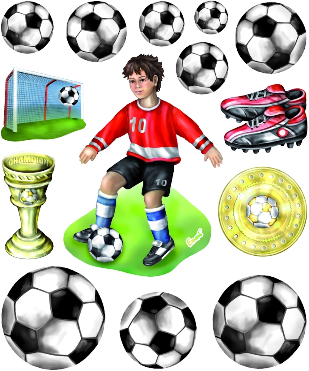 3D Sticker XXL Fußball