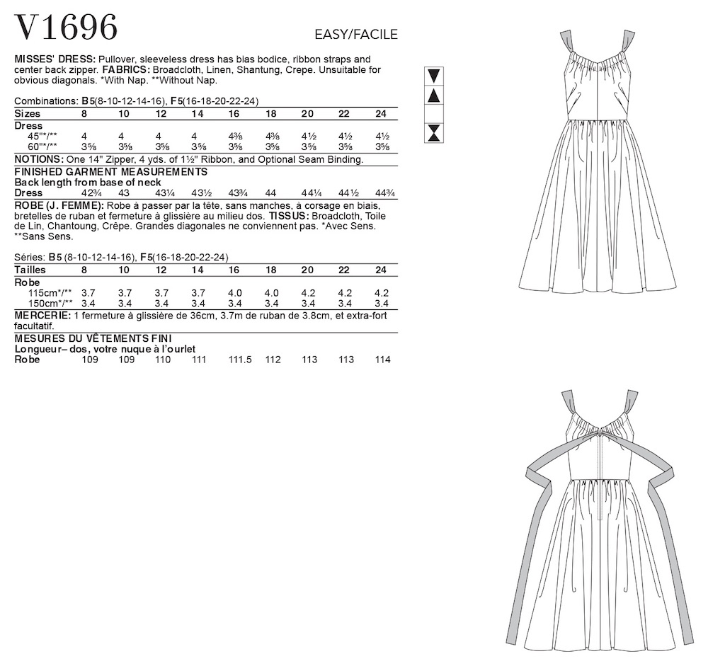 Vogue® Patterns Papierschnittmuster Kleid V1696