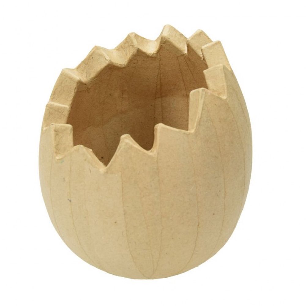 PappArt Schale, Ei aufrecht, gezackter Rand, 10,5 x 10,5 x 12,5 cm