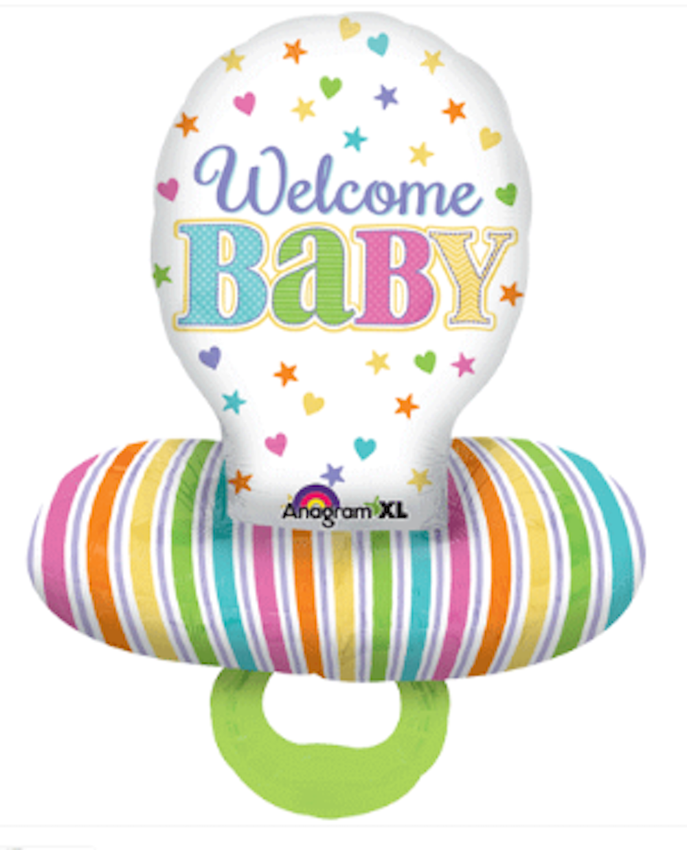 Folienballon XXL - Welcome Baby Schnuller - 73cm
