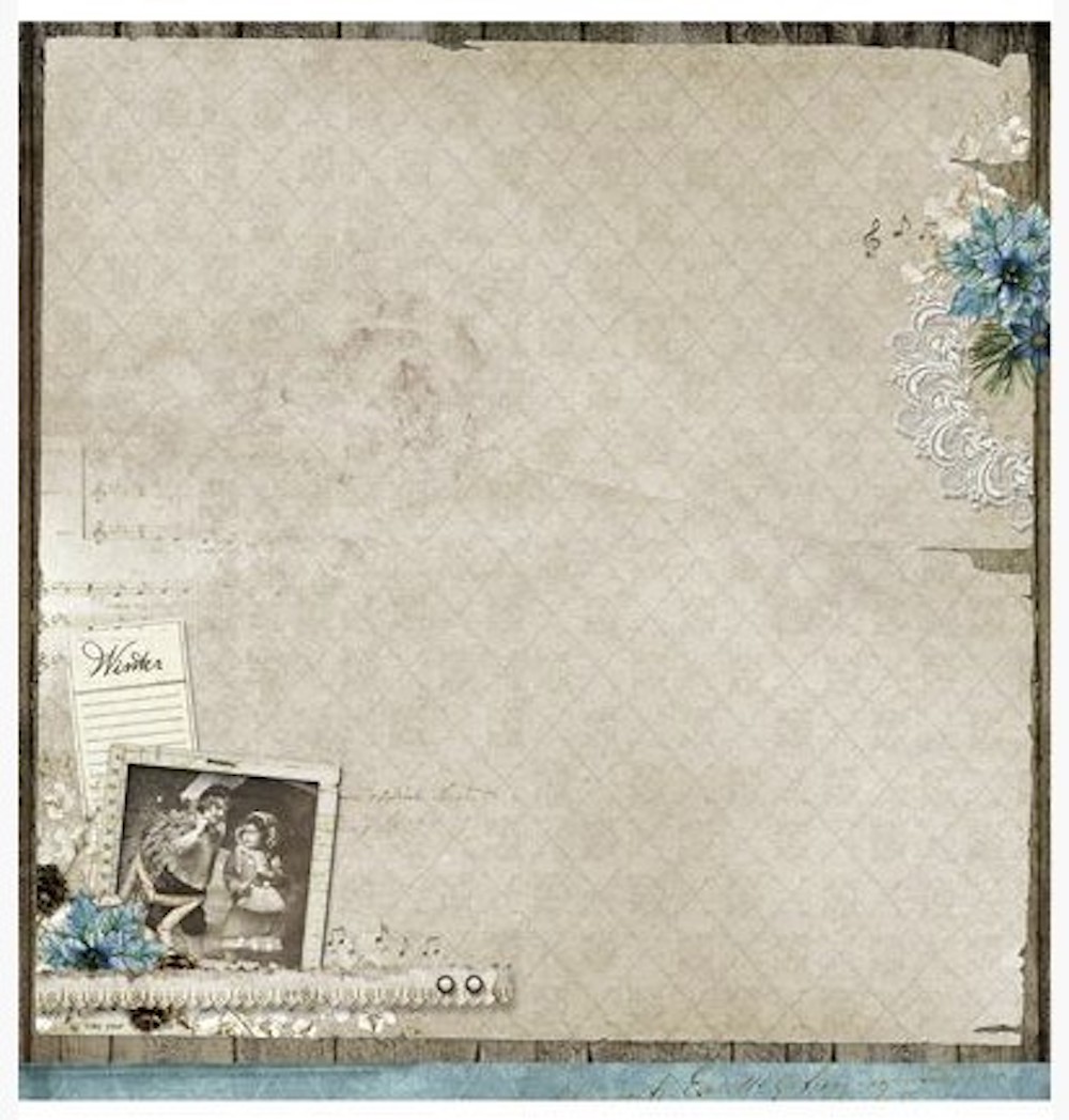 Scrapbook-Papier Doppelseitiges Papier, 30,5 x 30,5 cm, Winter Memories 03