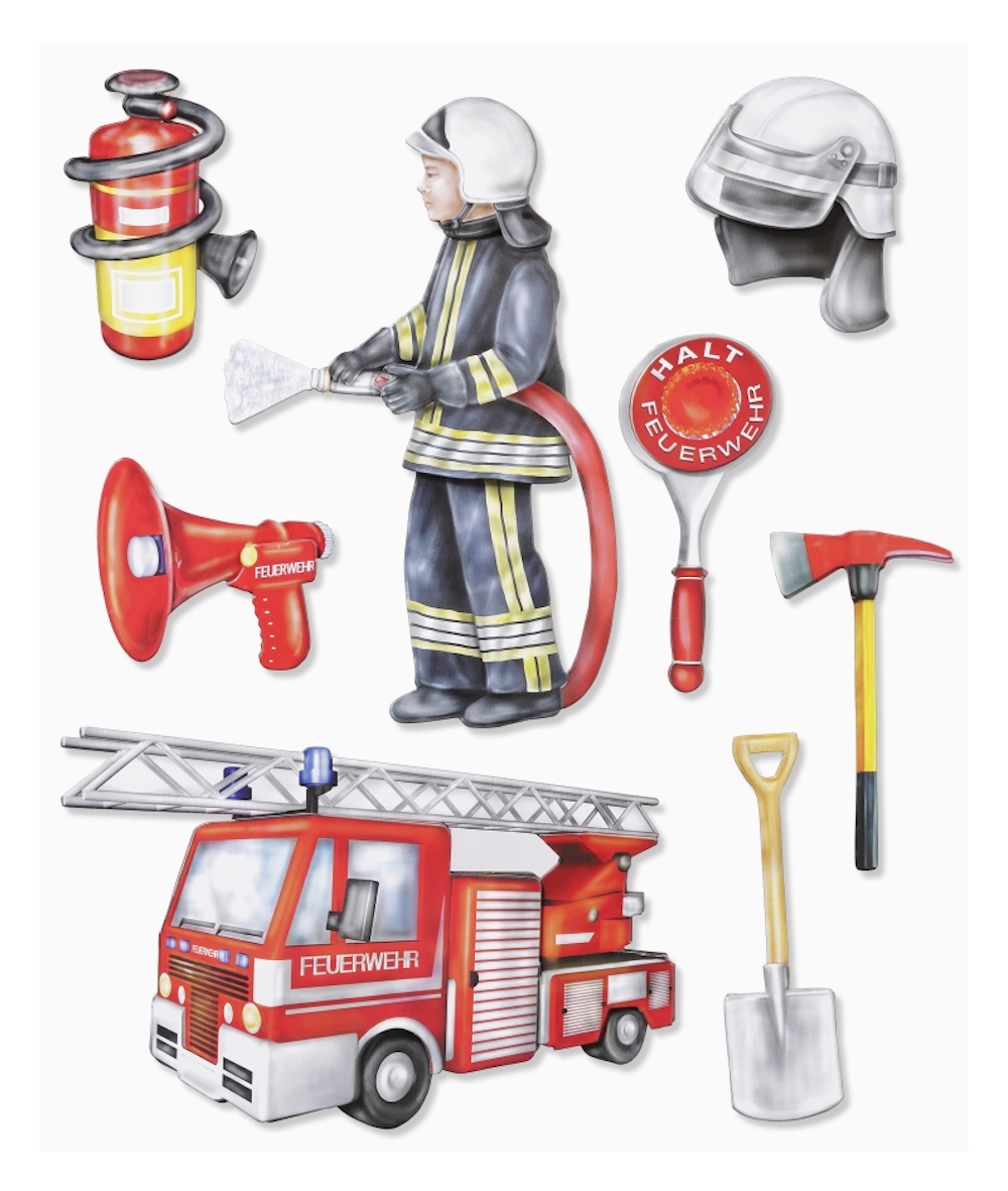 3D Sticker XXL Feuerwehr