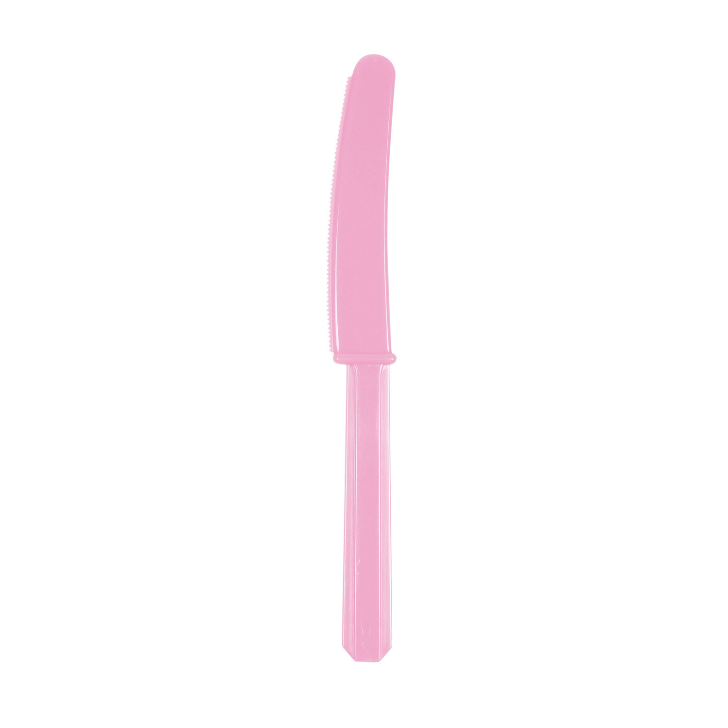 10 Messer pink Plastik 17,1 cm