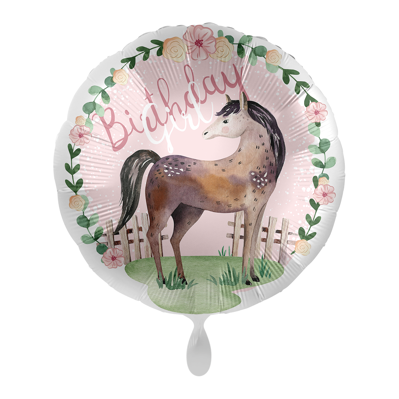 Ballon rund - Charming Horse Birthday