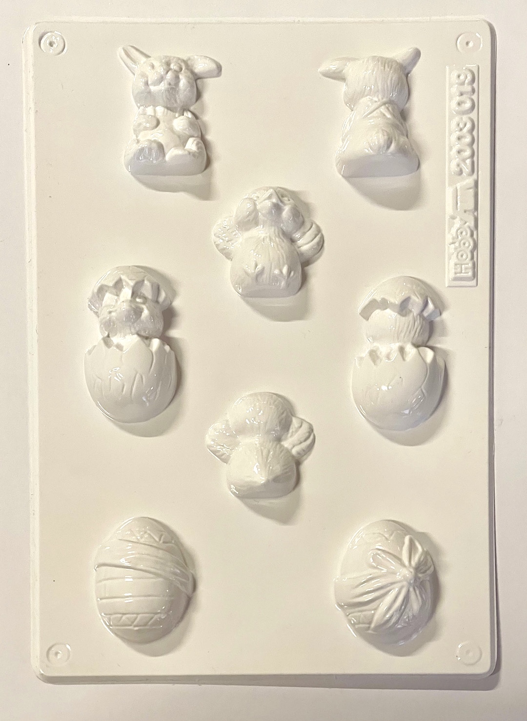 Giessform 3D Ostern, 4 Figuren, 3,8-5,5cm