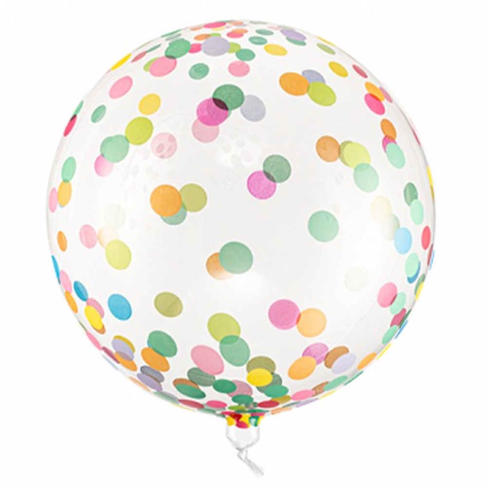 Ballon Orbz - Dots Punkte Ø 40cm transparent