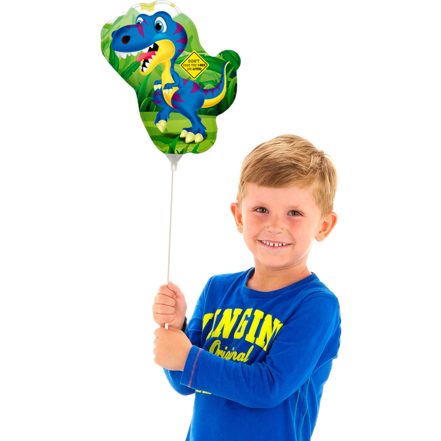 Mini-Figurballon Baby T-Rex - 32x27cm