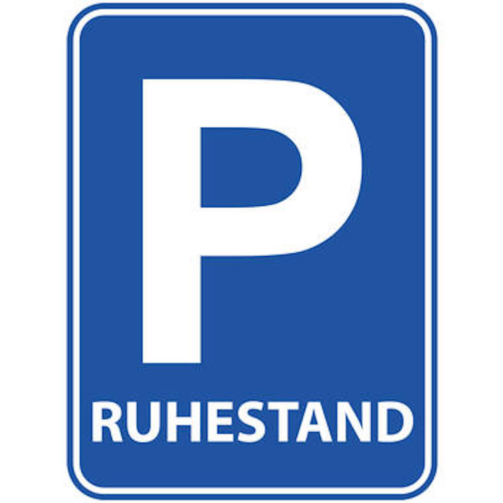 Rentner Parkplatzschild Türschild 'Ruhestand' 33,5 x 47,5 cm