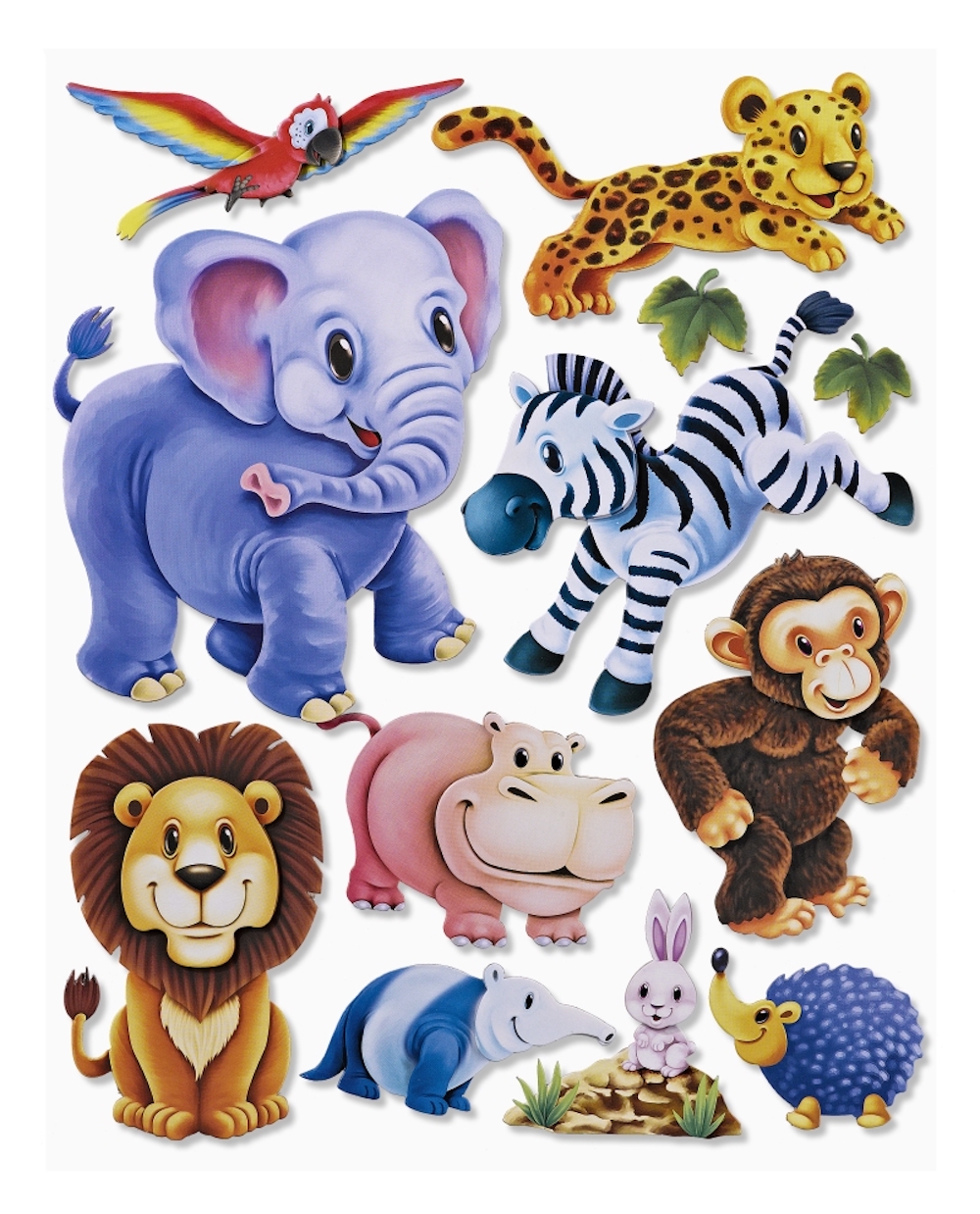 3D Sticker XXL Zoo Tiere