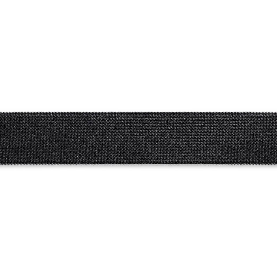 Elastic-Band weich / gewirkt 25 mm schwarz 1 m