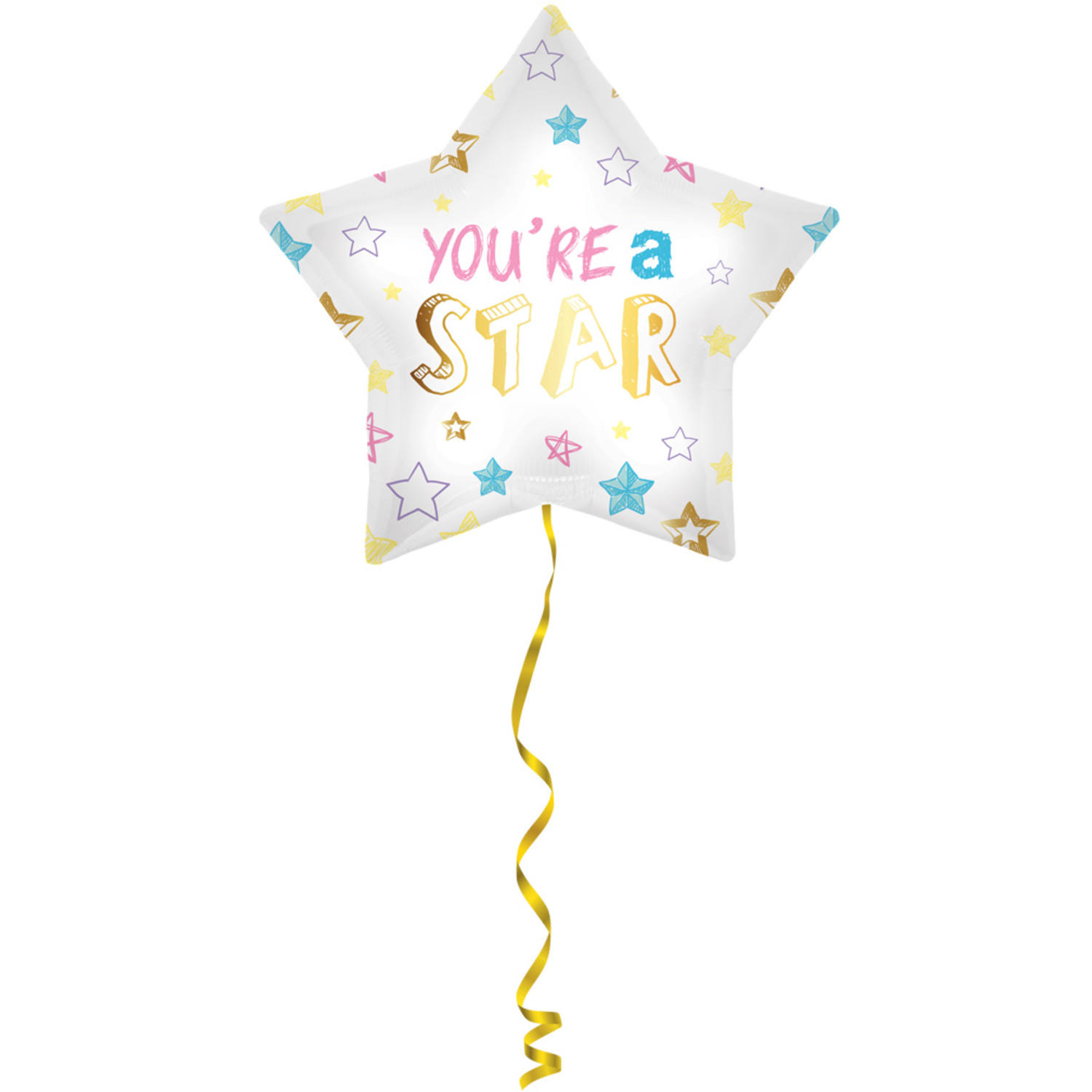 Folienballon Stern - You're a Star - 48cm