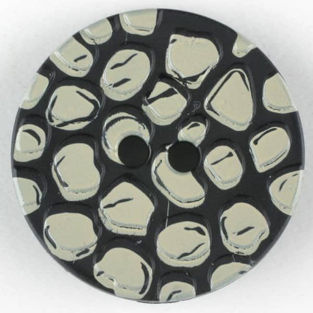 Polyamidknopf, 2-loch - Größe: 28mm - Farbe: beige
