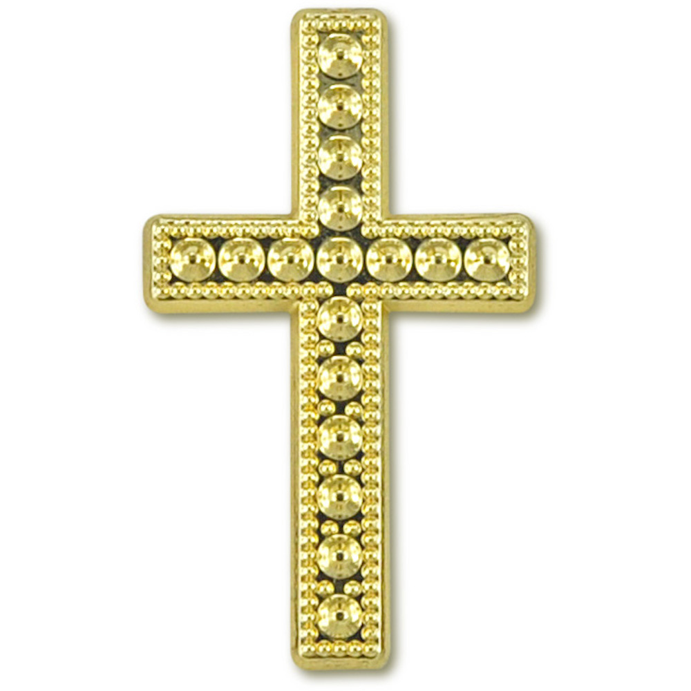  Streuteile Kreuz  15 Stück -gold/silber-