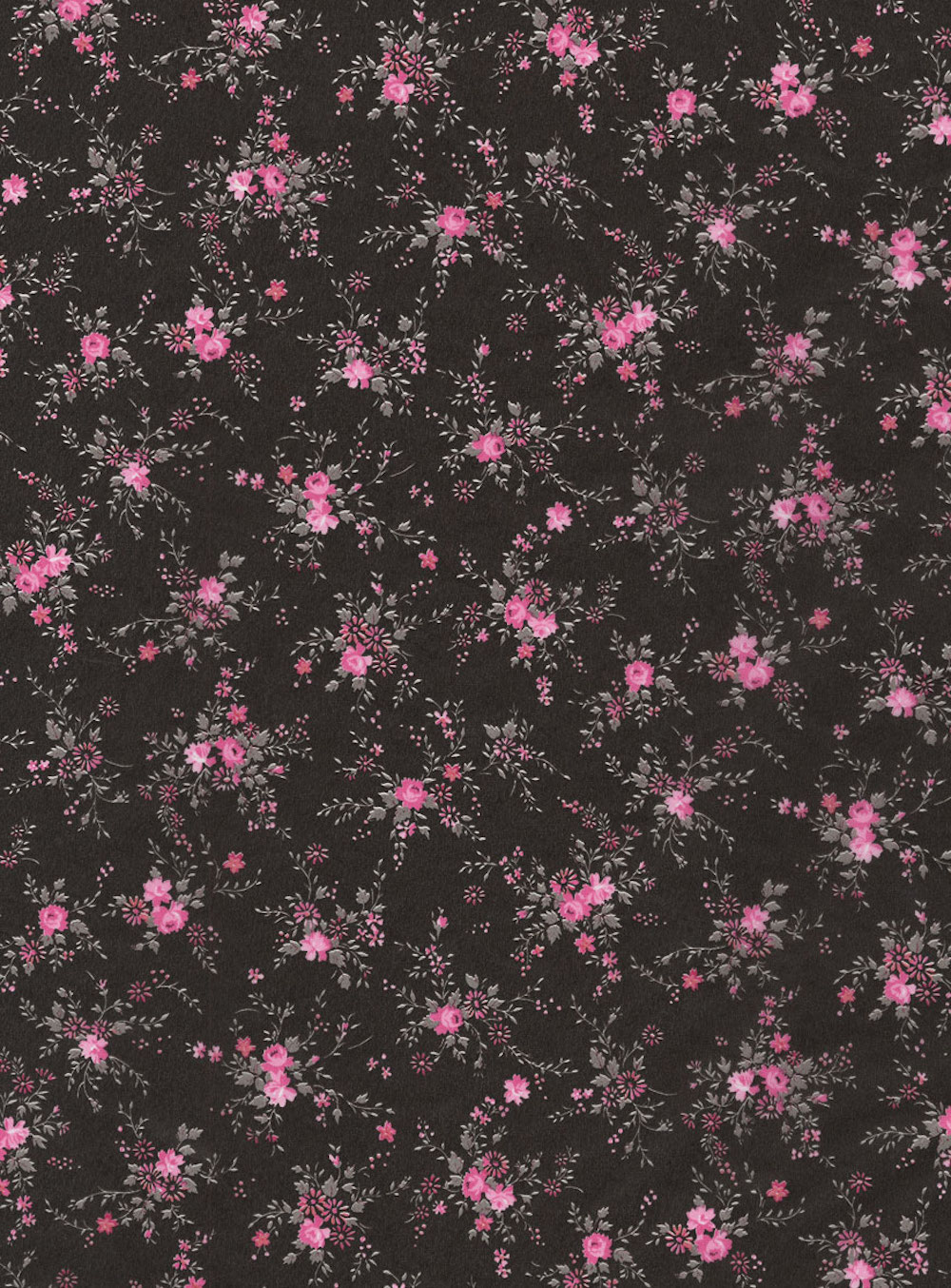 Décopatch-Papier 565 Blumenzweige pink/schwarz, 30 x 40 cm