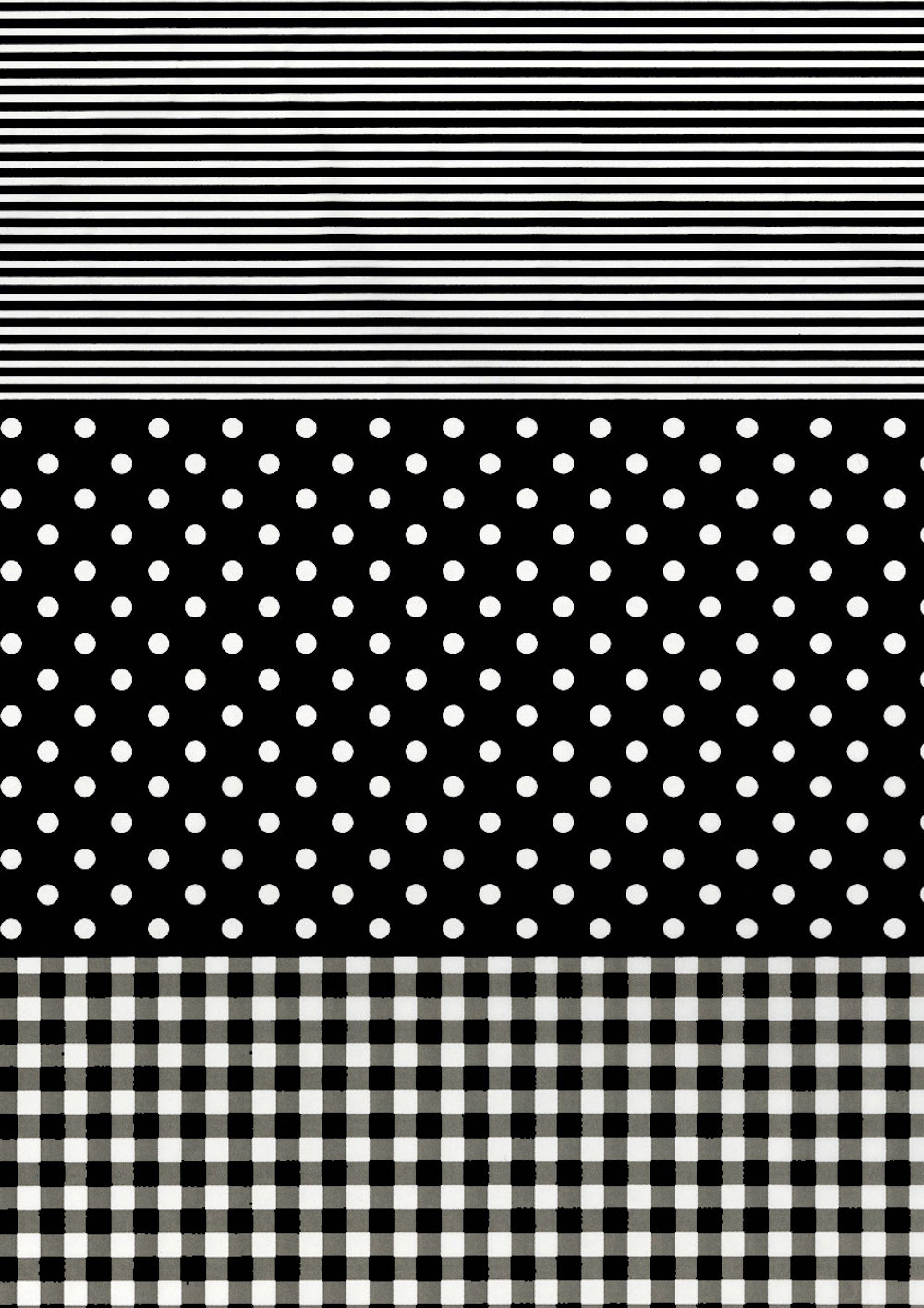 Décopatch-Papier 485 Streifen/Punkte/Karo schwarz , 30 x 40 cm