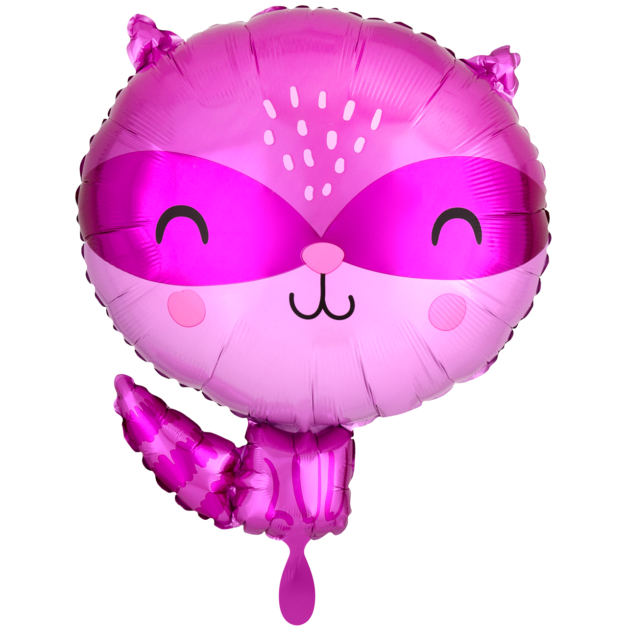 Folienballon - Waschbär lila - 45cm