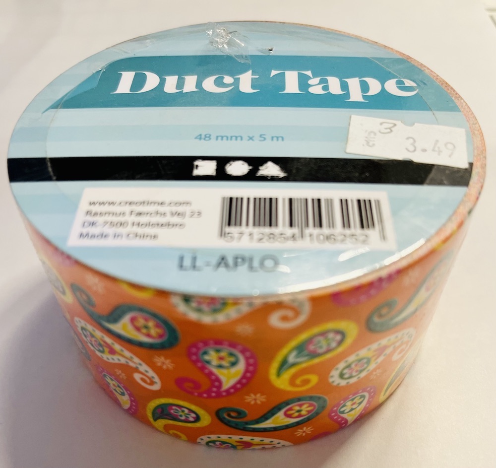 Klebeband Duct Tape  Paisleys orange  48mm x 5m    