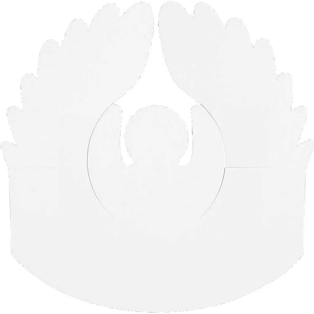  Engel, H: 10,5 cm, D: 7 cm, 230 g, Weiß, 25 Stk/ 1 Pck 