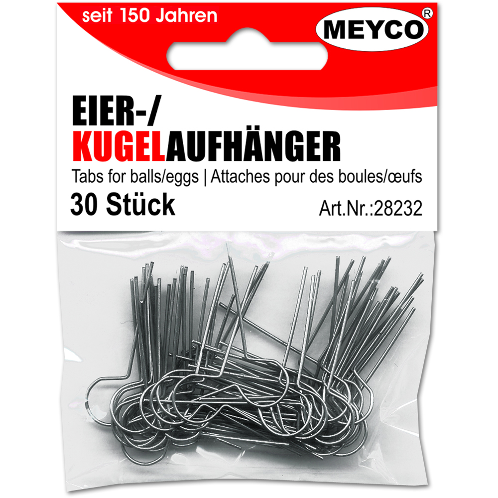 Kugel/Eieraufhänger, 30 Stck.p.SB-Btl.