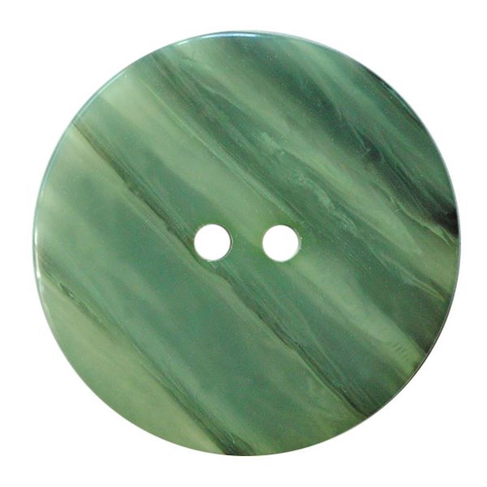 Knopf Knöpfe Polyesterknopf rund glänzende Optik mit feinen Streifen 2-Loch  1 Stck.