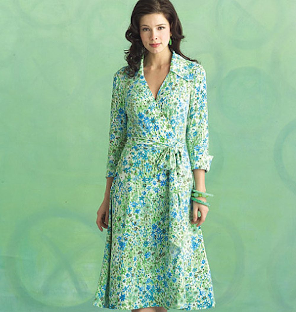 Butterick® Papierschnittmuster Easy Kleid Wickeloptik Damen B5030