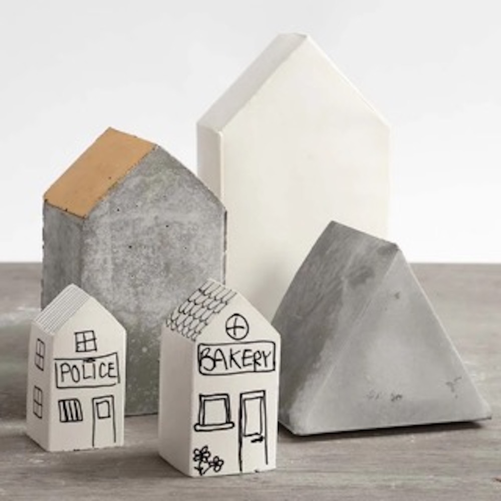 Formmatten, Häuser und Dreiecke, H 6-14,5 cm, Transparent, 5 Stk/ 1 Pck.