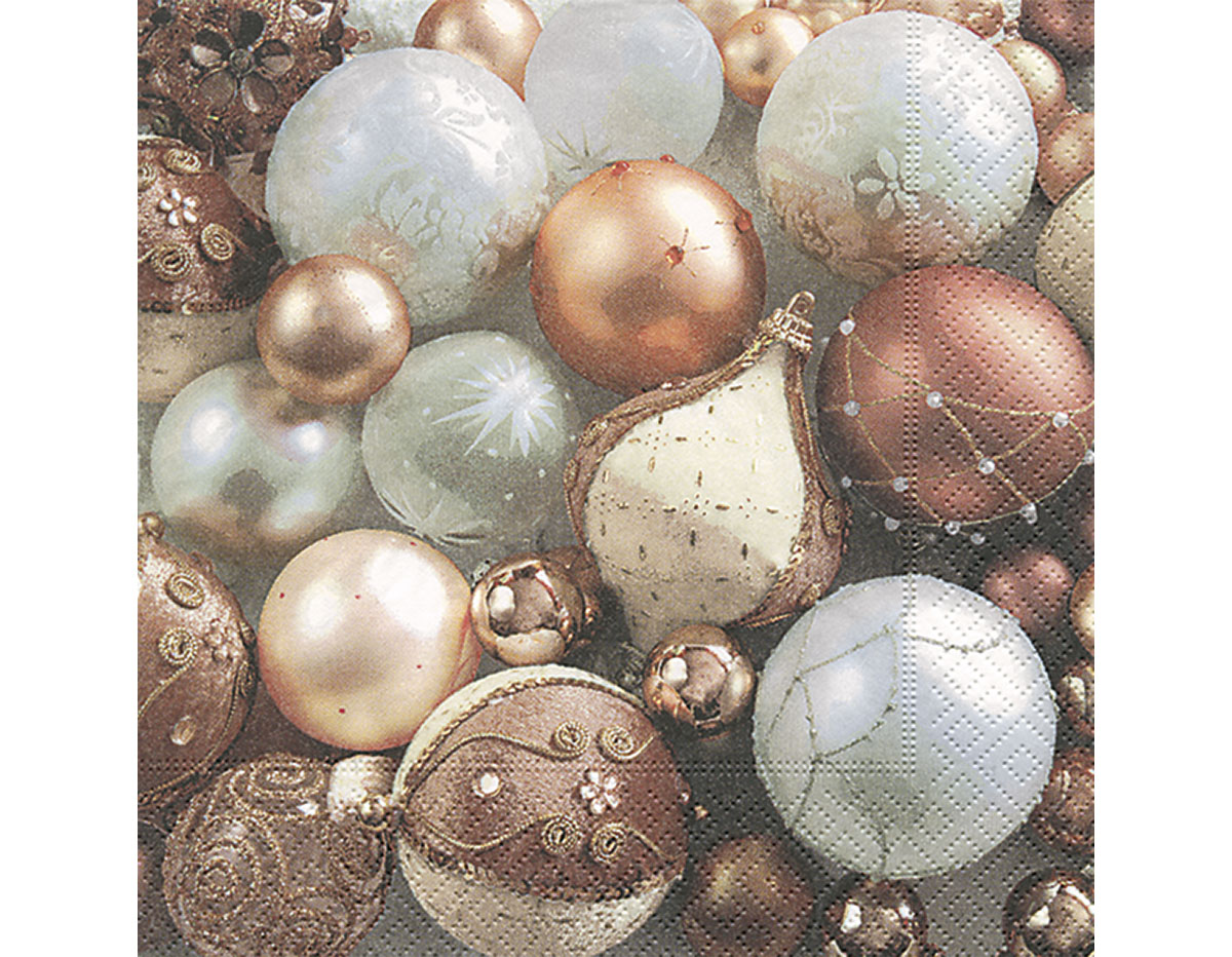 20 Servietten - Brown decorations - 33x33cm - 3-lagig