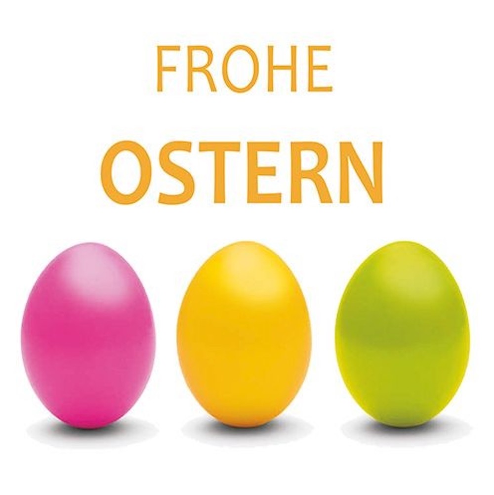 Wachsdekor, Frohe Ostern bunte Eier, 65x60mm, 1 Stk.