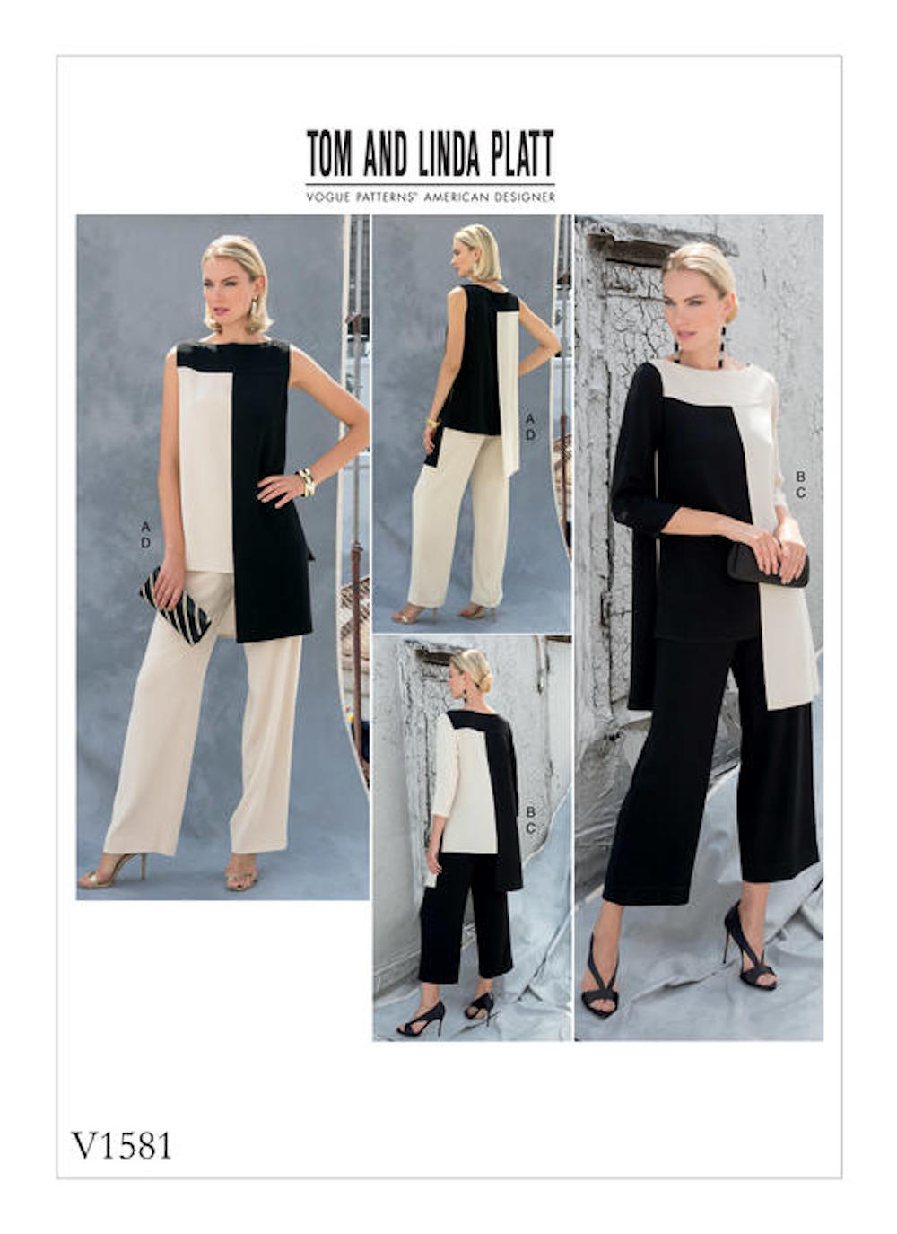 Vogue® Patterns Papierschnittmuster Damen Hose & Oberteil V1581 (Tom And Linda Platt)