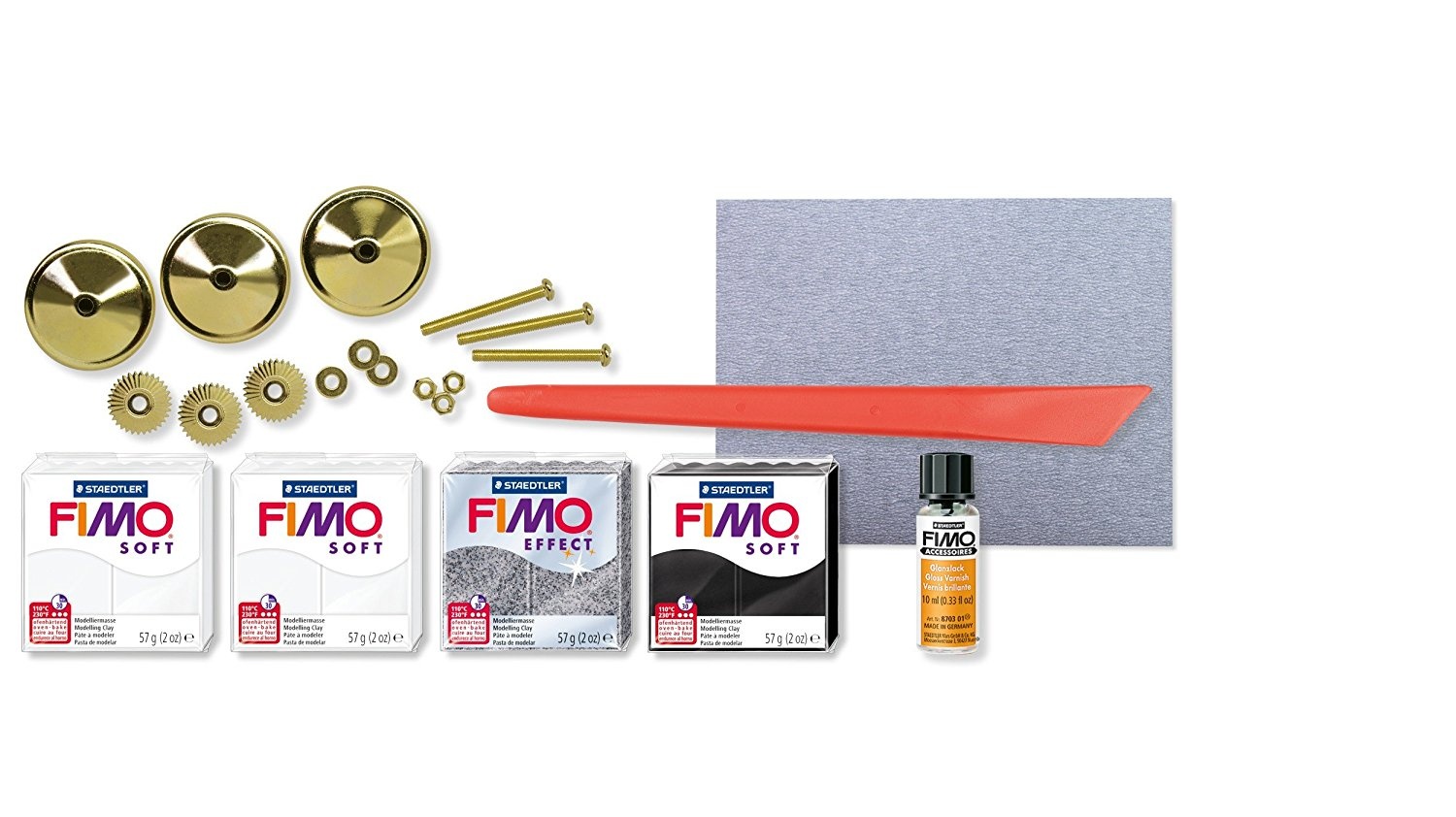 STAEDTLER Fimo Soft 8025 12 DIY Home Decorative Knöpfe Set