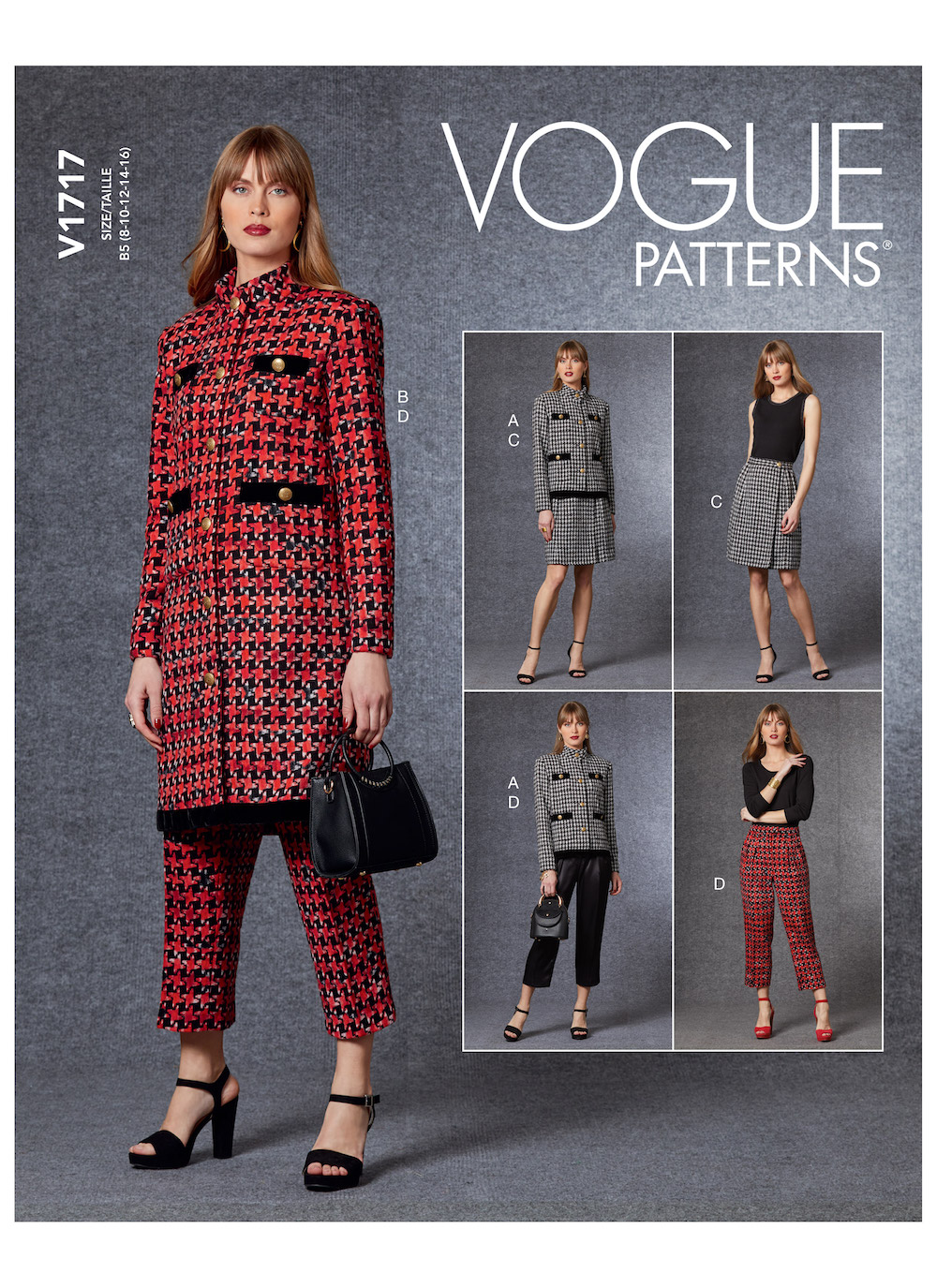 Vogue® Patterns Papierschnittmuster Jacke, Hose & Rock V1717