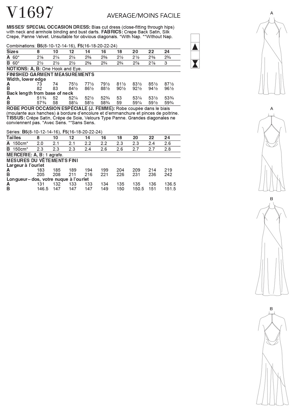 Vogue® Patterns Papierschnittmuster Kleid V1697