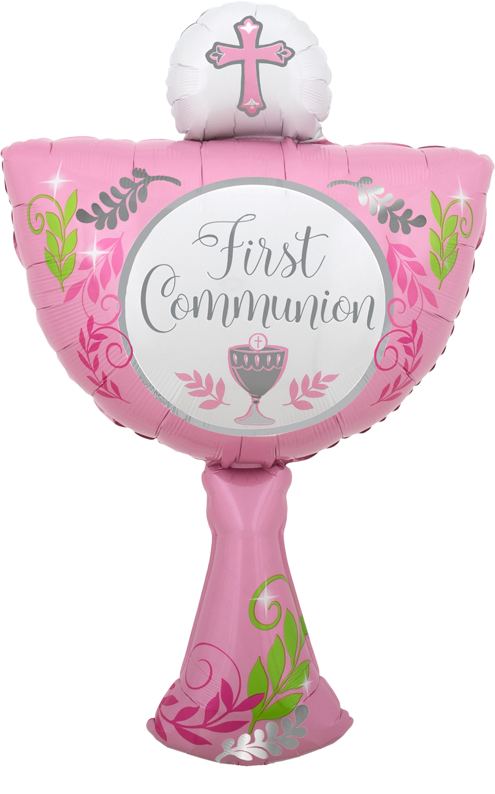 Folienballon XXL - First Communion Kelch rosa - 78cm