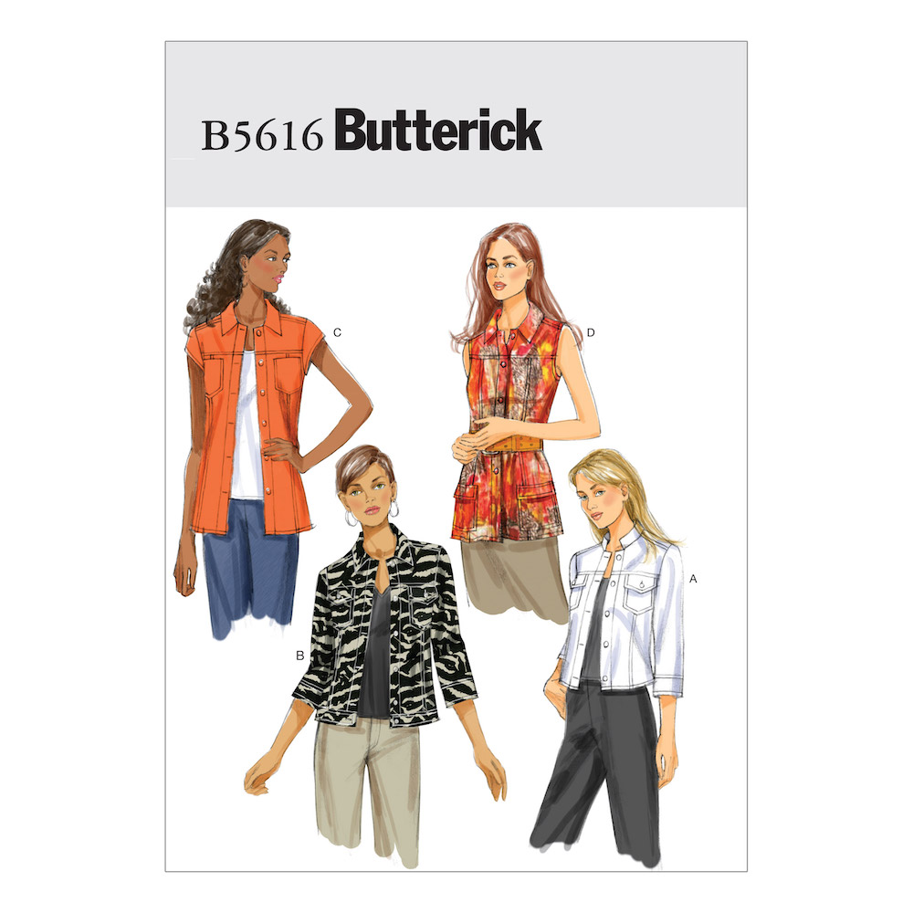 Butterick® Papierschnittmuster Jacken / Blusen Damen B5616
