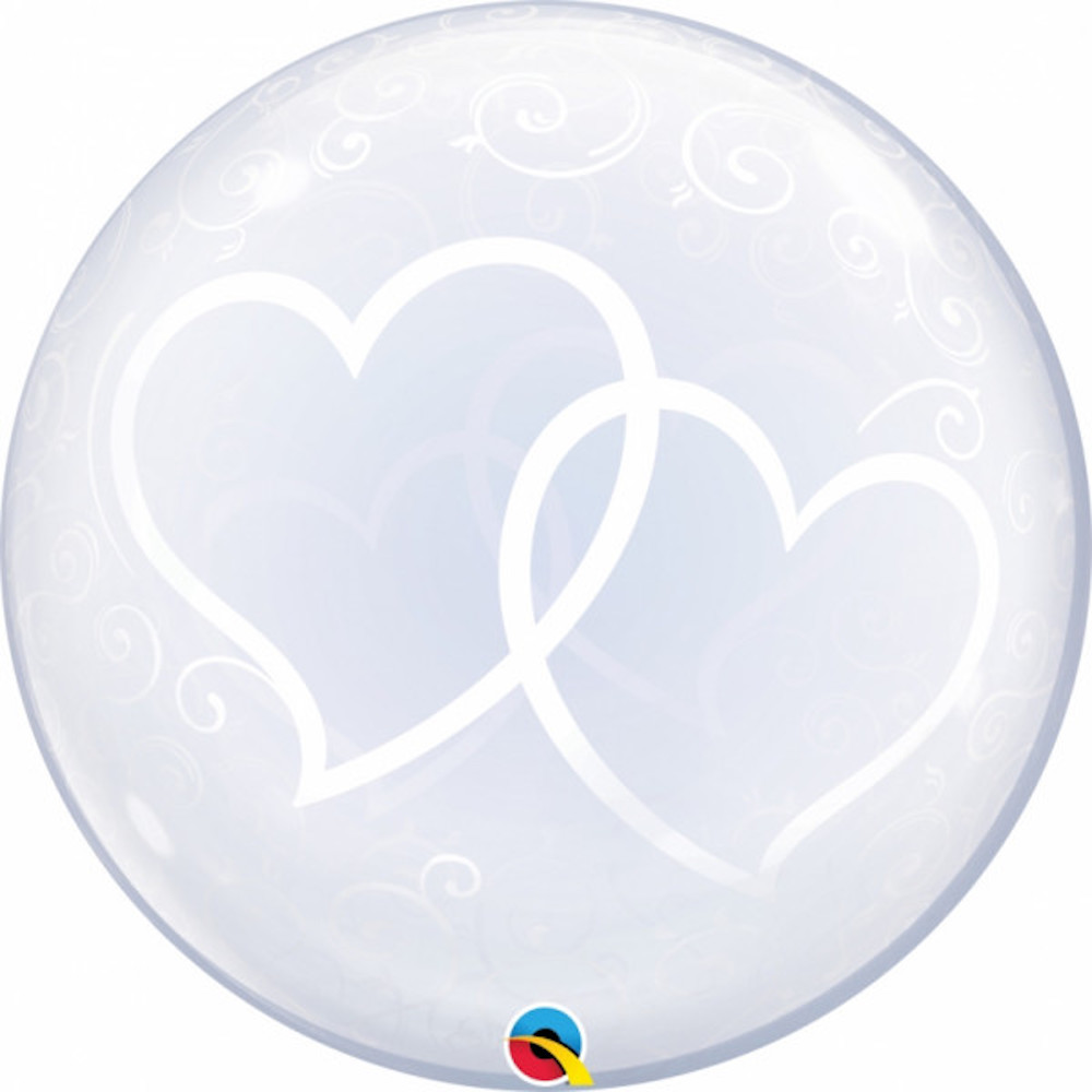 Deco Bubble - 61cm - Große Herzen