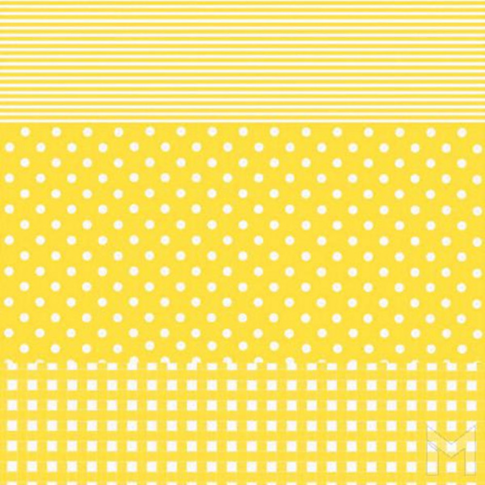 Décopatch-Papier 545 Streifen/Punkte/Karo gelb , 30 x 40 cm