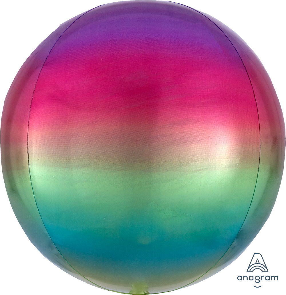 Kugelballon - Orbz - Ombré Rainbow - 40cm